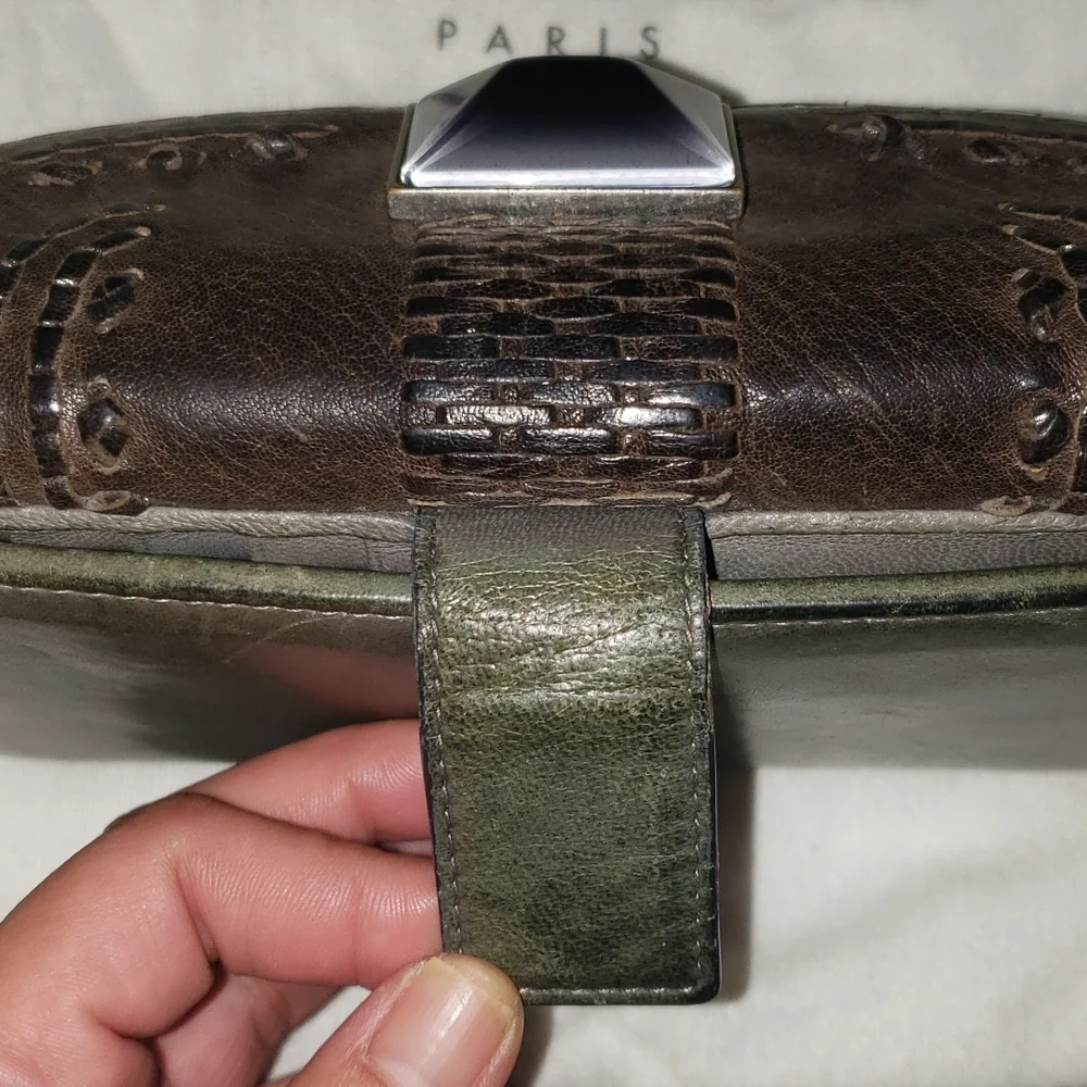 Christian Dior Plisse lambskin wallet